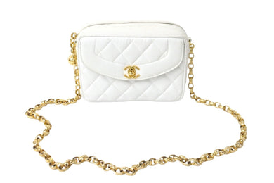 CHANEL シャネル ショルダーバッグ マトラッセ チェーンショルダー 2番台 キャビアスキン GP ゴールド金具 美品 中古 53591
