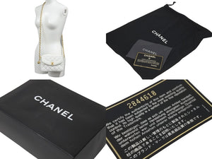 CHANEL シャネル ショルダーバッグ マトラッセ チェーンショルダー 2番台 キャビアスキン GP ゴールド金具 美品 中古 53591