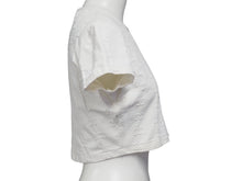 Load image into Gallery viewer, 激レア CHANEL シャネル 半袖Ｔシャツ チビT クロップド ココマーク 総柄 ホワイト P07794V05398 97P サイズ40 美品 中古 53597