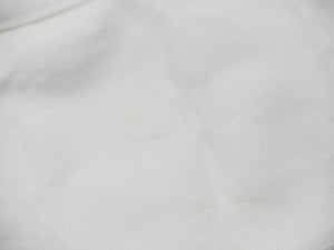 激レア CHANEL シャネル 半袖Ｔシャツ チビT クロップド ココマーク 総柄 ホワイト P07794V05398 97P サイズ40 美品 中古 53597