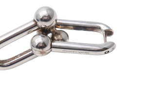 TIFFANY&Co. ティファニー ハードウェア リンク ピアス スターリングシルバー 925 19g アクセサリー 60013153 美品 中古 53614