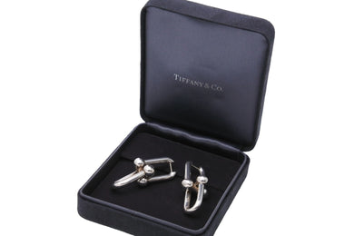 TIFFANY&Co. ティファニー ハードウェア リンク ピアス スターリングシルバー 925 19g アクセサリー 60013153 美品 中古 53614