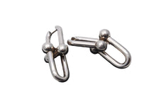 Load image into Gallery viewer, TIFFANY&amp;Co. ティファニー ハードウェア リンク ピアス スターリングシルバー 925 19g アクセサリー 60013153 美品 中古 53614