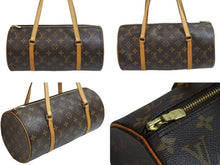 Load image into Gallery viewer, LOUIS VUITTON ルイ・ヴィトン パピヨン ショルダーバッグ モノグラム ロゴ ブラウン ゴールド金具 M51365 良品 中古 53637
