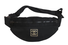 Load image into Gallery viewer, CHANEL シャネル ウエストバッグ・ボディバッグ スポーツライン ココマーク ナイロン 7番台 ブラック 美品 中古 53643