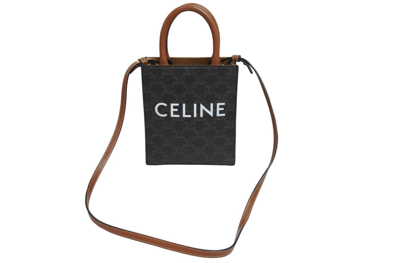 新品 CELINE バッグ ミニ バーティカルカバ トリオンフ セリーヌ2way