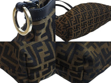 Load image into Gallery viewer, FENDI フェンディ ハンドバッグ トートバッグ ズッカ柄 2308-8BR355-JWU-039 ブラウン キャンバス レザー ゴールド金具 中古 53658