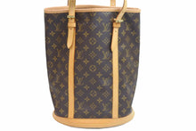 Load image into Gallery viewer, 極美品 LOUIS VUITTON ルイ・ヴィトン ハンドバッグ バケットGM モノグラム M42236 PVC レザー ブラウン ゴールド金具 中古 53667