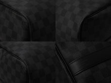 Load image into Gallery viewer, 極美品 LOUIS VUITTON ルイヴィトン ボストン キーポルバンドリエール45 ダミエグラフィット N41418 ブラック シルバー金具 53684