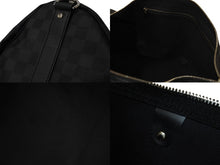 Load image into Gallery viewer, 極美品 LOUIS VUITTON ルイヴィトン ボストン キーポルバンドリエール45 ダミエグラフィット N41418 ブラック シルバー金具 53684