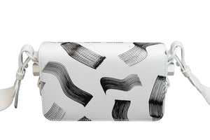 極美品 OFF-WHITE オフホワイト ショルダーバッグ バージルサイン入り ホワイト 0WNA038T19423015 中古 53694
