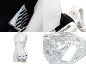 極美品 OFF-WHITE オフホワイト ショルダーバッグ バージルサイン入り ホワイト 0WNA038T19423015 中古 53694