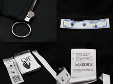 Load image into Gallery viewer, 極美品 OFF-WHITE オフホワイト パーカー フーディー ブラック OWBE005T21FLE002 サイズL シルバー金具 中古 53695