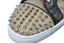 Load image into Gallery viewer, Christian Louboutin クリスチャンルブタン スニーカー ハイカット ルースパイクス ヒョウ柄 3180346 ゴールド金具 美品 中古 53699