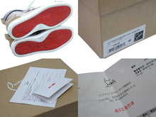 Load image into Gallery viewer, Christian Louboutin クリスチャンルブタン スニーカー ハイカット ルースパイクス ヒョウ柄 3180346 ゴールド金具 美品 中古 53699