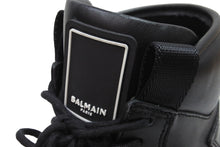 Load image into Gallery viewer, 極美品 BALMAIN バルマン スニーカー ロゴバンド付き ハイカットスニーカー ブラック サイズ40 VM1C230L 中古 53705