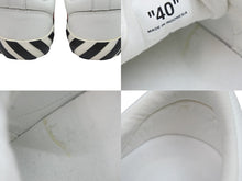 Load image into Gallery viewer, OFF-WHITE オフホワイト スニーカー ホワイト ブラック レザー サイズ40 OMIA085S20D680380110 美品 中古 53718