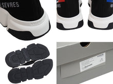 Load image into Gallery viewer, 極美品 BALENCIAGA バレンシアガ スピードトレーナー Paris スニーカー ブラック シューズ 602237 サイズ40 中古 53726
