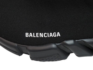 極美品 BALENCIAGA バレンシアガ スニーカー スピードトレーナー SPEED TRAINER ブラック サイズ40 中古 53730