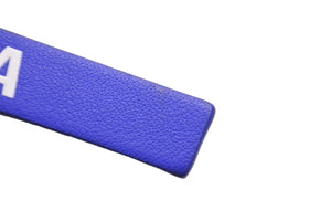 BALENCIAGA バレンシアガ エブリデイ ロゴ キーリング ブルー レザー チャーム アクセサリー 551984 美品 中古 53735