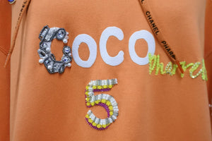CHANEL シャネル 19SS ココマーク ファレルウィリアムス ビジュー プルオーバーパーカー P61050K46831 サイズS 美品 中古 53755