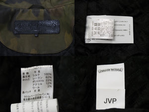 CHROMEHEARTS クロムハーツ バッククロスレザージャケット クロスパッチ ダガージップ クロスボール カモ サイズM 美品 中古 53769