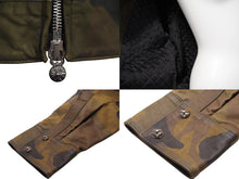 Load image into Gallery viewer, CHROMEHEARTS クロムハーツ バッククロスレザージャケット クロスパッチ ダガージップ クロスボール カモ サイズM 美品 中古 53769