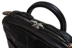 CHROME HEARTS クロムハーツ ハンドバッグ EVERYDAY CARRY SML エブリデイ レザー シルバー925 美品 中古 53771