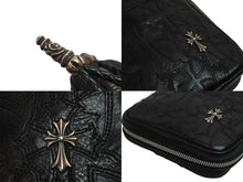 Load image into Gallery viewer, CHROME HEARTS クロムハーツ ハンドバッグ EVERYDAY CARRY SML エブリデイ レザー シルバー925 美品 中古 53771