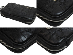 CHROME HEARTS クロムハーツ ハンドバッグ EVERYDAY CARRY SML エブリデイ レザー シルバー925 美品 中古 53771