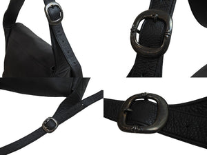 極美品 CHROME HEARTS クロムハーツ ショルダーバッグ セメタリークロスパッチ メールバック レザー 中古 53772