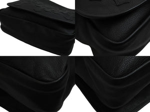 極美品 CHROME HEARTS クロムハーツ ショルダーバッグ セメタリークロスパッチ メールバック レザー 中古 53772