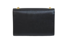 Load image into Gallery viewer, YvesSaintLaurent イブサンローラン チェーンショルダーバッグ 364021 BOW0J 1000 カーフレザー ブラック ゴールド 美品 中古 53790