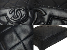 Load image into Gallery viewer, CHANEL シャネル ココマーク チェーンショルダーバッグ 斜めがけバッグ 5番台 ラムスキン ネイビー ゴールド金具 美品 中古 53792