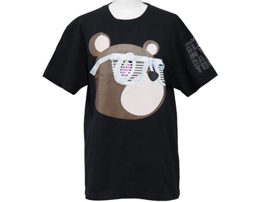 Kanye West カニエ ウェスト GLOW IN THE DARK TOUR 半袖Ｔシャツ 2007年 ブラック クマ トップス サイズM 中古 53808