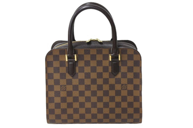 新品同様 LOUIS VUITTON ルイ・ヴィトン ハンドバッグ トリアナ ダミエキャンバス N51150 ゴールド金具 中古 53825