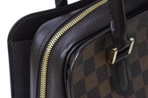 新品同様 LOUIS VUITTON ルイ・ヴィトン ハンドバッグ トリアナ ダミエキャンバス N51150 ゴールド金具 中古 53825