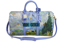 Load image into Gallery viewer, 極美品 LOUIS VUITTON ルイヴィトン 糸杉のある麦畑 ゴッホ キーポルバンドリエール50 マスターズコレクション M43347 中古 53827