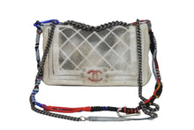 Load image into Gallery viewer, 名作 CHANEL シャネル マトラッセ チェーン ショルダーバッグ アクト2 キャンバス グレー 19番台 ペンキ 美品 中古 53833