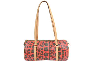 LOUIS VUITTON × YAYOI KUSAMA ルイヴィトン × 草間彌生 パピヨンGM パンプキンドット M40689 美品 中古 53846