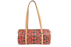 LOUIS VUITTON × YAYOI KUSAMA ルイヴィトン × 草間彌生 パピヨンGM パンプキンドット M40689 美品 中古 53846