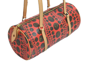 LOUIS VUITTON × YAYOI KUSAMA ルイヴィトン × 草間彌生 パピヨンGM パンプキンドット M40689 美品 中古 53846