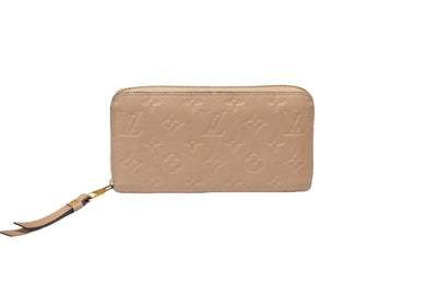 LOUISVUITTON ルイヴィトン ジッピーウォレット トゥルトレール モノグラムアンプラントレザー ベージュ 美品 中古 53857