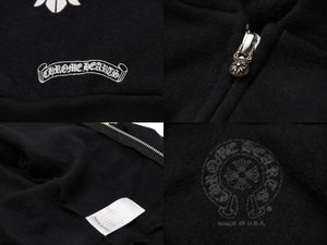CHROMEHEARTS クロムハーツ MLTCOL CEM CRS パーカー クロスボール ジップ ブラック マルチカラー サイズ8Y 美品 中古 53859