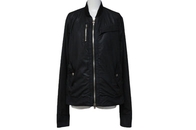 ChromeHearts クロムハーツ MA1 ボンバージャケット ダガージップ クロスボタン ブラック シルバー サイズS 美品 中古 53876