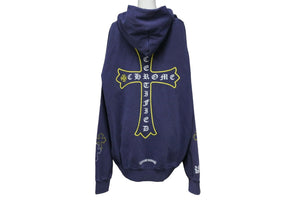 ChromeHearts クロムハーツ DRAKE HD PLVR Certified Lover Boyドレイク プルオーバーパーカー ブルー XL 美品 中古 53877