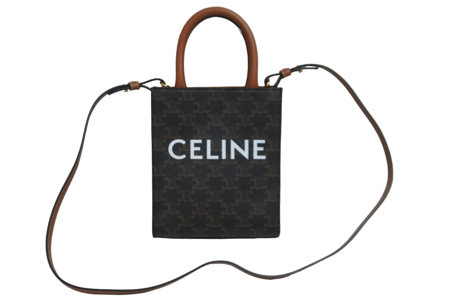 新品同様 CELINE セリーヌ ショルダーバッグ ミニ バーティカル カバ