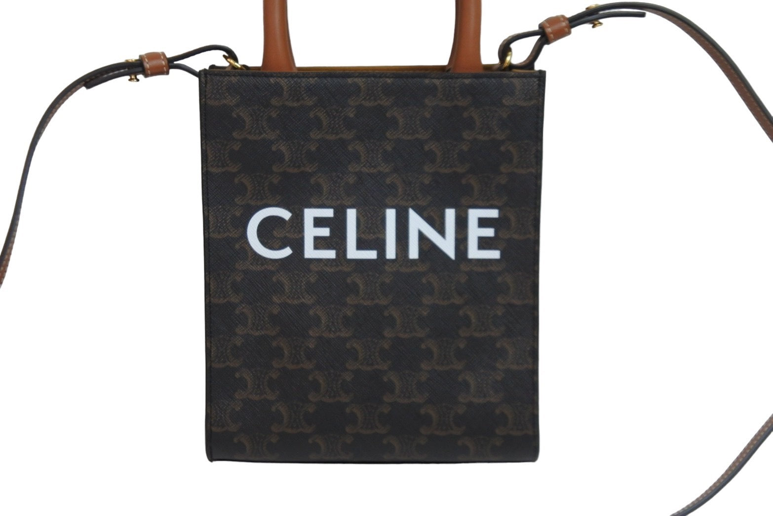 新品同様 CELINE セリーヌ ショルダーバッグ ミニ バーティカル カバ