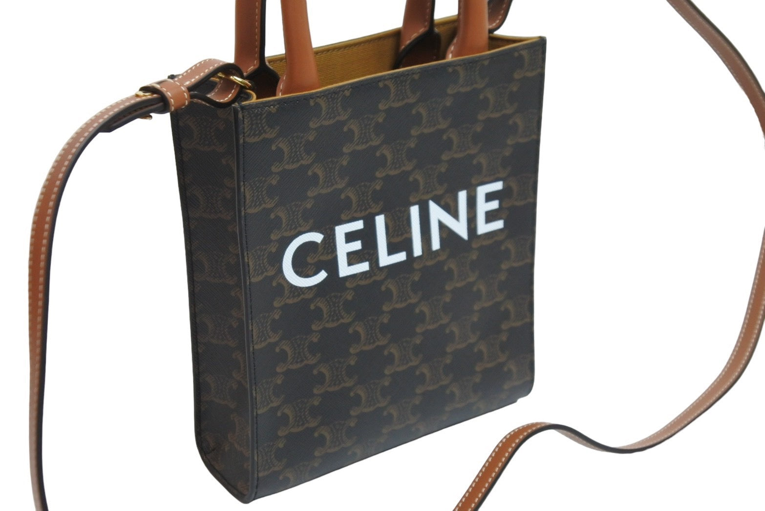 新品同様 CELINE セリーヌ ショルダーバッグ ミニ バーティカル カバ