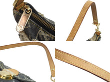 Load image into Gallery viewer, LOUISVUITTON ルイヴィトン パウチィ ワンショルダーバッグ パッチワーク M95383 VI1067 モノグラムデニム グレー 美品 中古 53893